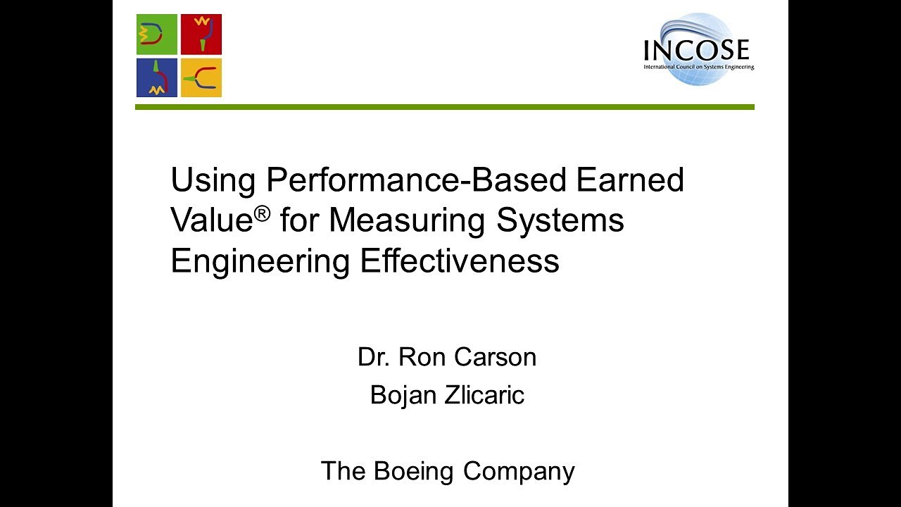 Using Performance-Based Earned Value (SM) for Measuring SE Effectiveness - 2008 - Ron Carson