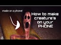 How to draw scary creature's like Trevor Henderson! ON YOUR PHONE (tutorial)