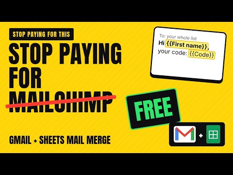Stop Paying for Mailchimp: Free Personalized Mass Emails with Gmail + Google Sheets