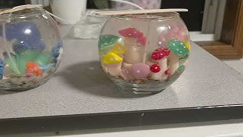  5th day of Christmas my true love gave to me 5 handmade candles #jellywax #sea #mushroom #Egypt