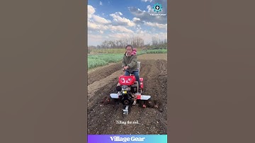 Tilling the Field: Using a Rotary Tiller #farming #tiller #agriculture