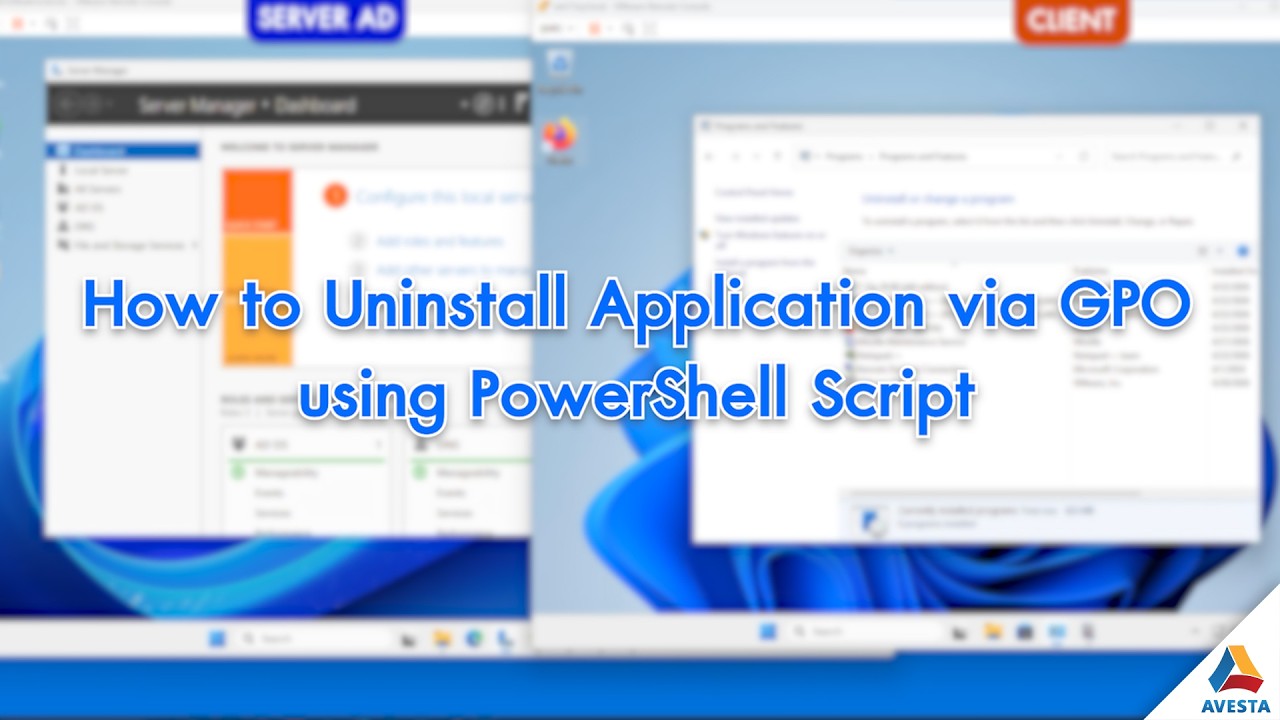 วิธีการ Uninstall Program ผ่าน GPO โดยใช้ PowerShell Script (กรณีไม่ได้ ...