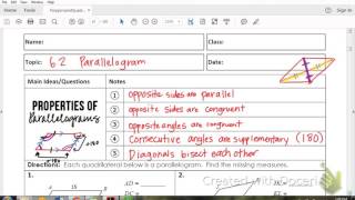 6.2 Parallelograms