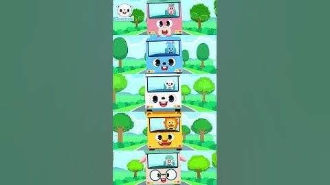 Wheels on the bus go round and round | Kids songs | Nursery rhymes #TOMTOMI #shorts