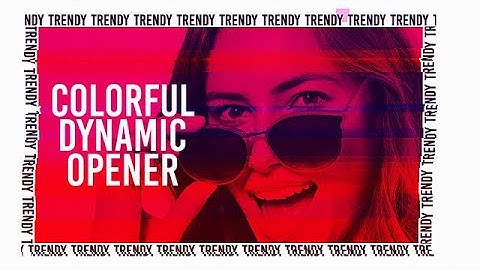 Colorful Dynamic Opener After Effects Templates