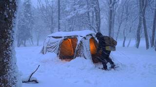 Buried Under Deep Snow | How I Survived the Coldest Night Alone