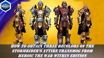 How To Obtain Three Recolors of the Stormrider