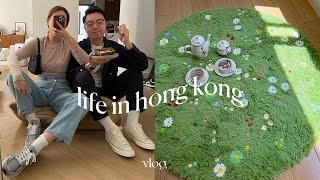 Daily Life in HK | diy cottagecore rug, spring haul, vintage hong kong cafes, best skyline view screenshot 4