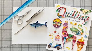 Shark Tutorial from Sena Runa's Quilling Book, Quilling:20 Beautiful Designs