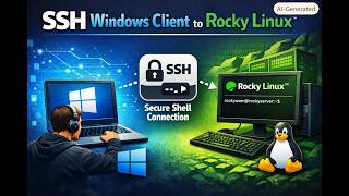 ssh remote between rocky linux and windows client