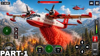 Rescue Plane Firefighter Simulator 3D | Emergency Fire Rescue Game Part -1 _ Android Gameplay screenshot 3