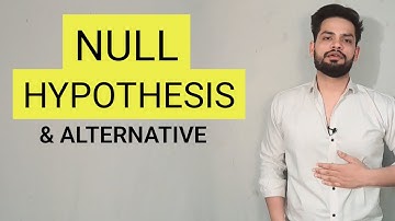 Research Methodology | Null hypothesis | alternative hypothesis in hindi