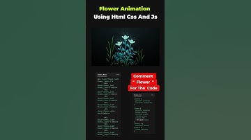 🌸 Glowing Flower Animation using HTML & CSS 💙✨Watch these beautiful flowers bloom with light