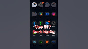 One UI 7 Dark Mode #oneui