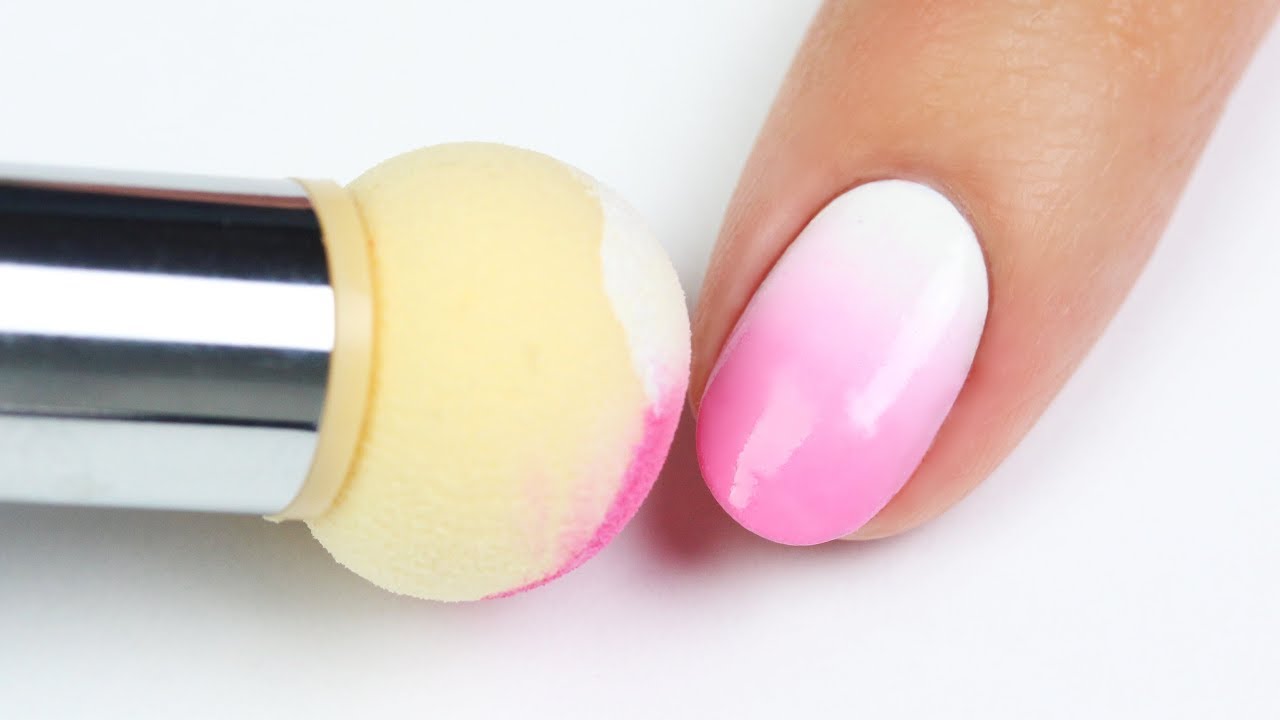 9. "Ombre Nail Art Using Sponge Technique" - wide 1