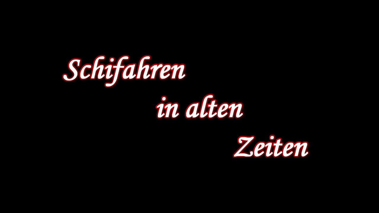 Skifahren in alten Zeiten