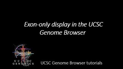 Exon-only display in the UCSC Genome Browser