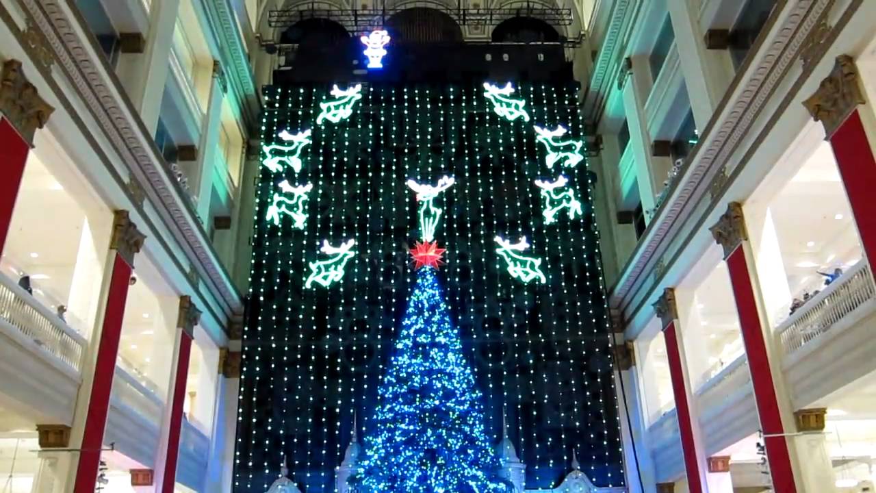 Macy's Christmas Light Show in Philadelphia YouTube