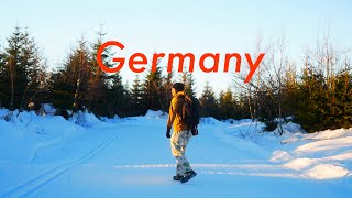 ประสบการณ์ติดกลางป่าหิมะกับอุณหภูมิติดลบ -￼1 องศา ป่าบาวาเรีย ประเทศเยอรมนี 🇩🇪🏕️🥾
