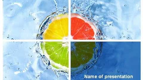 Orange Fresh PowerPoint Template by PoweredTemplate.com