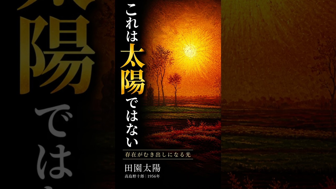 作品　「おぼろ夕陽」 A masterpiece in 30 seconds: [Pastoral Sun | Takashima Yojuro