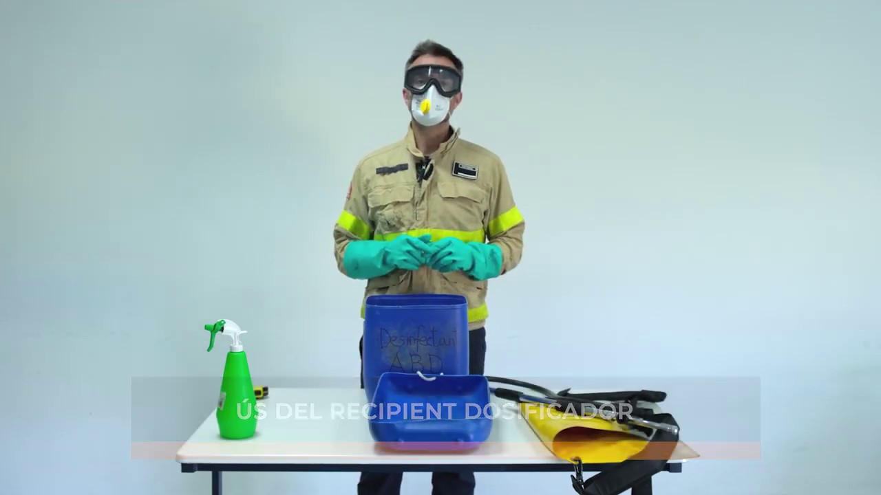 2 - Preparació de desinfectant a l'Àrea Bàsica de Descontaminació (ABD)