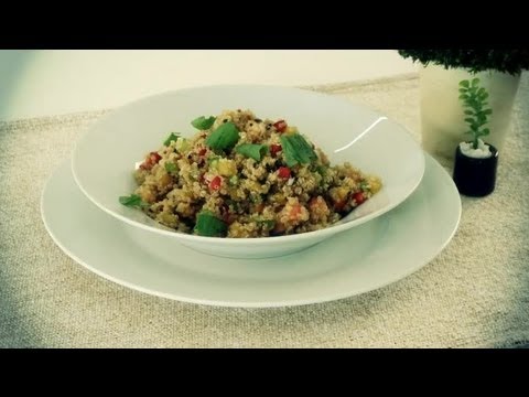 Como preparar uma salada de quinoa : Almoços de última hora