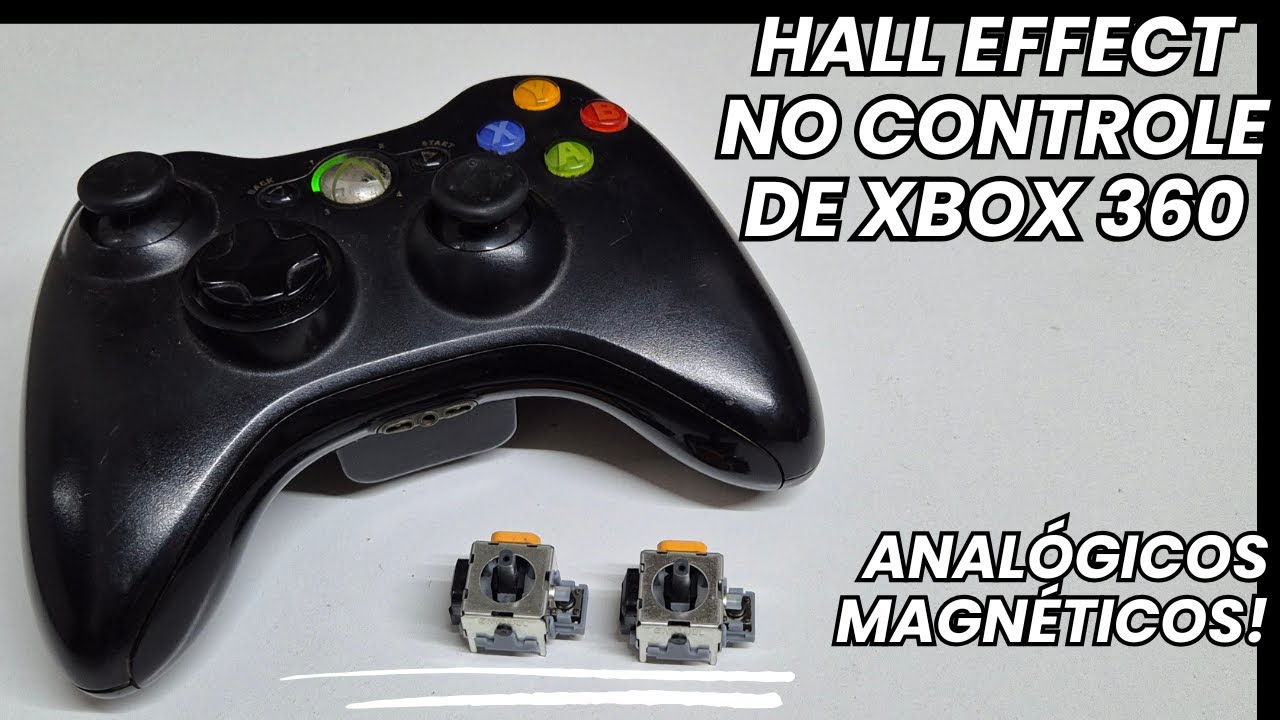 HALL EFFECT NO CONTROLE DE XBOX 360! - Coloquei analógicos magnéticos no controle de Xbox 360!