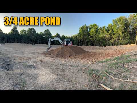 Starting a 3/4 Acre Pond | Digging Begins