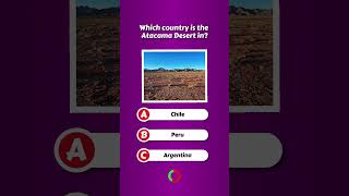Hidden Desert Quiz: Where is Atacama?