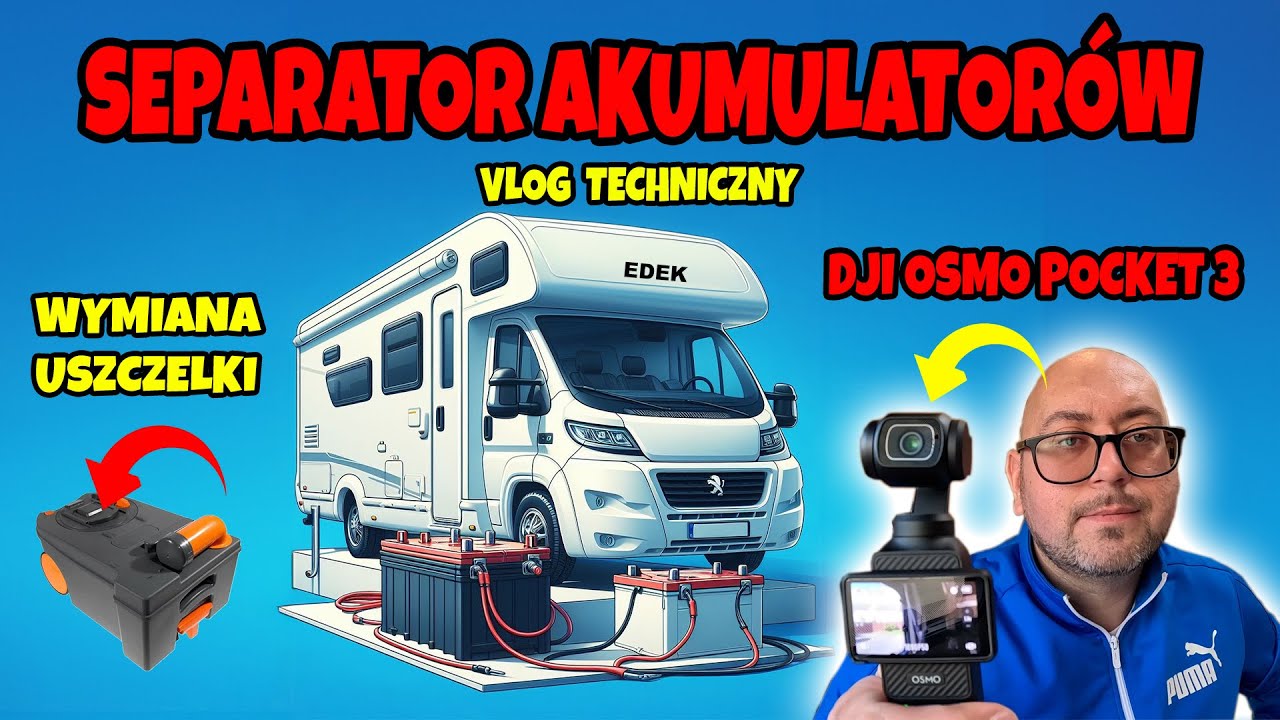 Separator Akumulatorów CSB2 | Wymiana uszczelki w kasecie Thetford | DJI Osmo Pocket 3