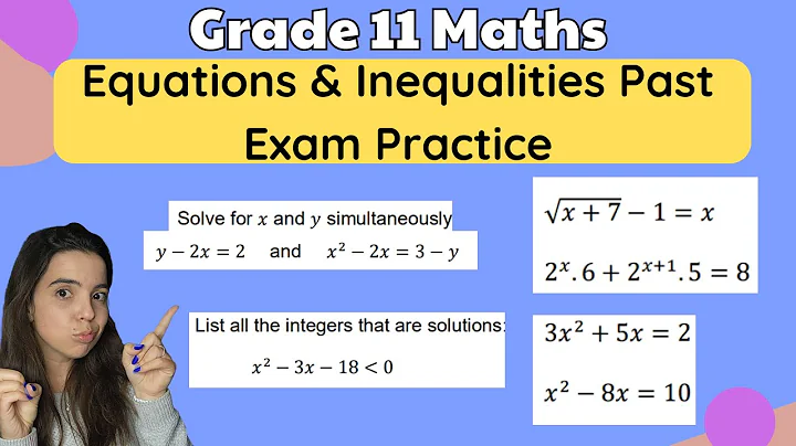 Grade 11 Equations and Inequalities Exam Questions: Past paper practice Term 1