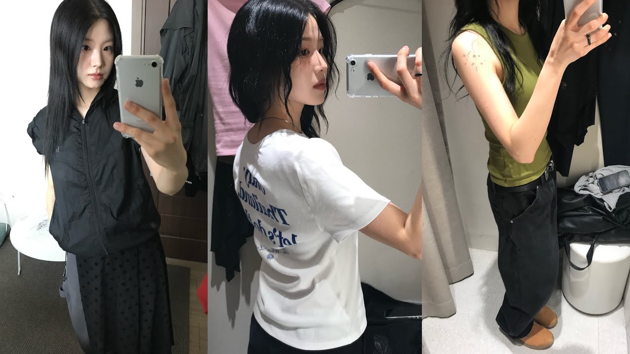 ᴠʟᴏɢ*개강 후 일상들••요즘 이쁜 옷들 넘 많타...25/SS신상 입어보기(zara•헬레네파리스•프래그팜)