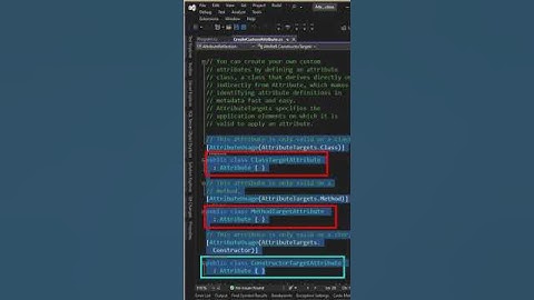 Attributes and reflection in C# - Create custom attribute - part 1 of 7  #shorts #csharp