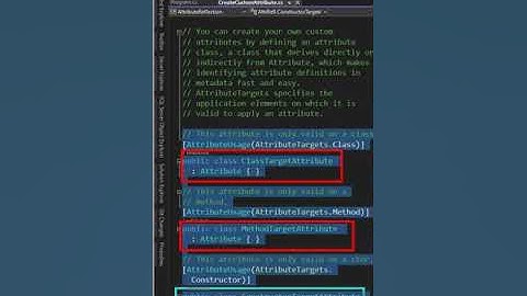 Attributes and reflection in C# - Create custom attribute - part 1 of 7  #shorts #csharp