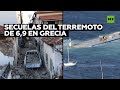 Daños tras el potente terremoto de 6,9 en la isla griega de Samos