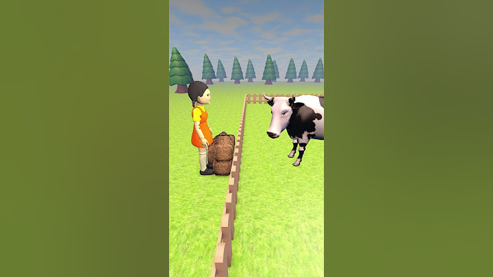 Squid Game Doll and Funny cow vs Scary Teacher 3d