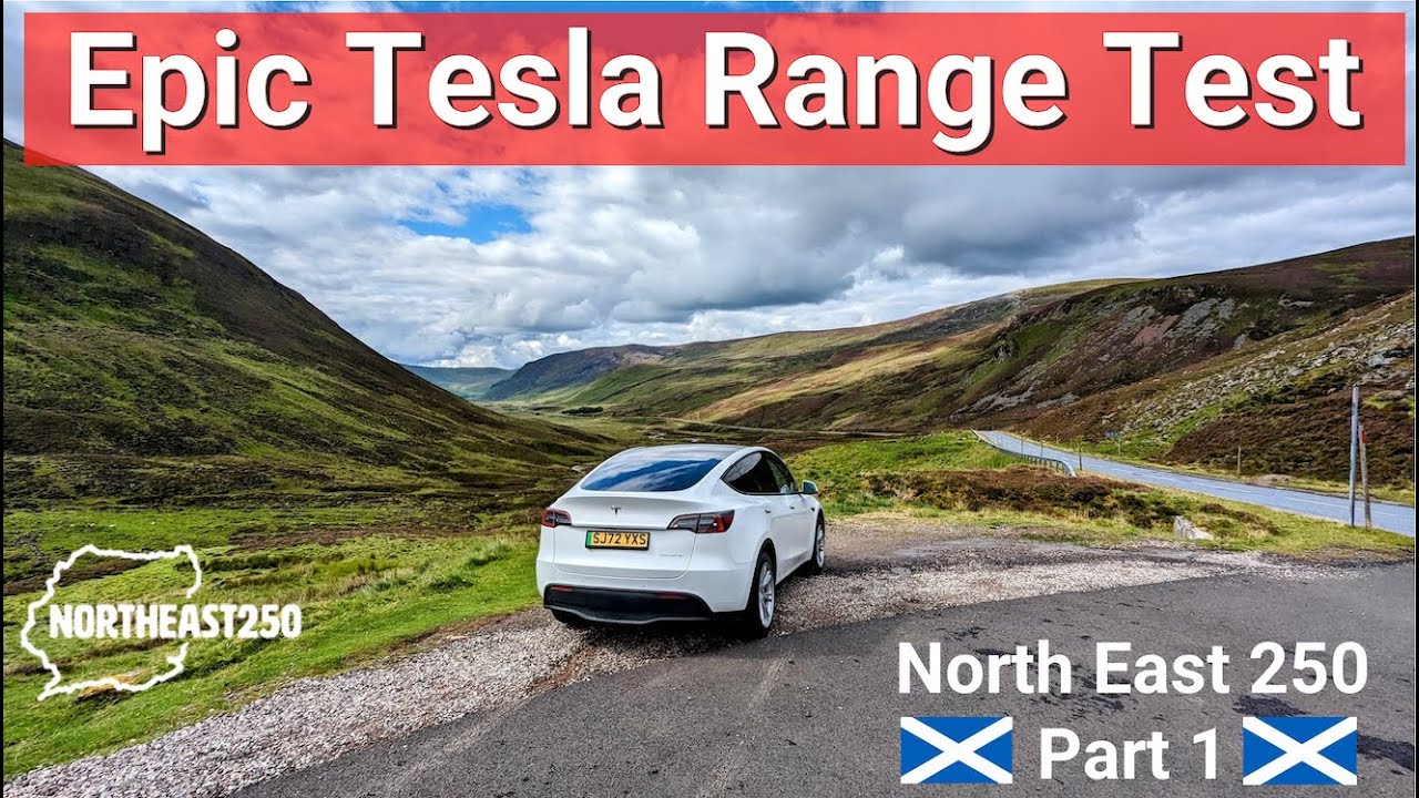 Pushing my Tesla range to its limits. Part 1 of my Scottish North East 250 road trip.