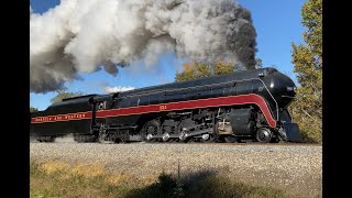 Chasing Norfolk & Western Class J No. 611 Steam Train In The Shenandoah Valley (October 2023)
