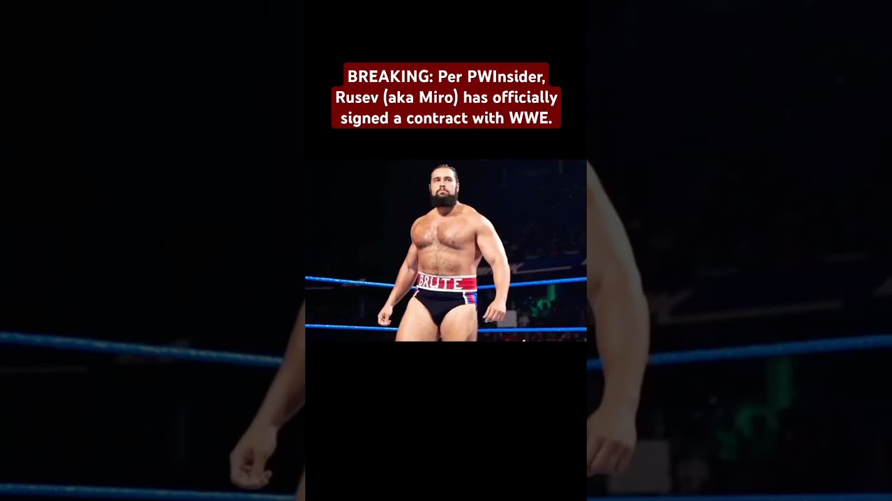 Rusev/Miro for WWE return confirmed 