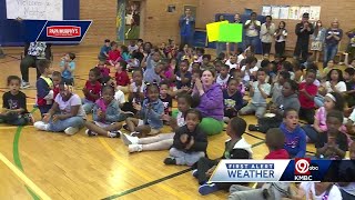 KMBC Weather Team visits Melcher Elementary School in Kansas City
