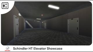 4x Schindler 330A hydraulic elevators at Schindler HT Elevator Showcase on Roblox