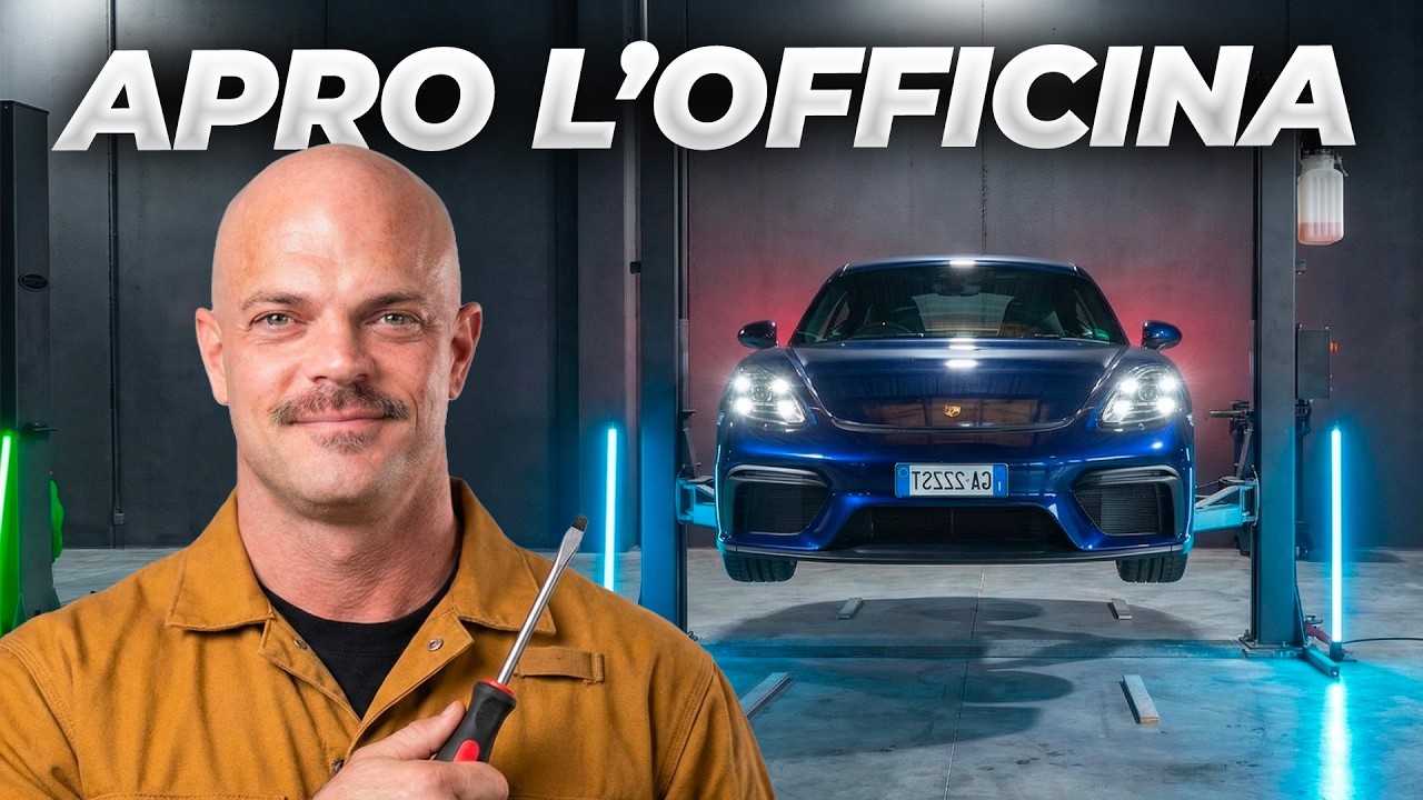 IL PRIMO LAVORO NELLA MIA OFFICINA -  Montiamo lo scarico sulla Porsche GT4 del vincitore