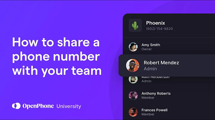 How to share a business phone number with your team