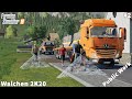 Disinfect Roads against Coronavirus, Placing Barriers│Public Work│Walchen 2K20│FS 19│Timelapse #2