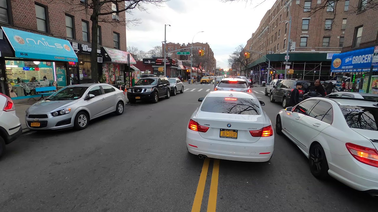 ⁴ᴷ⁶⁰ NYC State of Emergency Roosevelt Avenue, Junction Blvd, 37th Ave, Queens (March 17, 2020