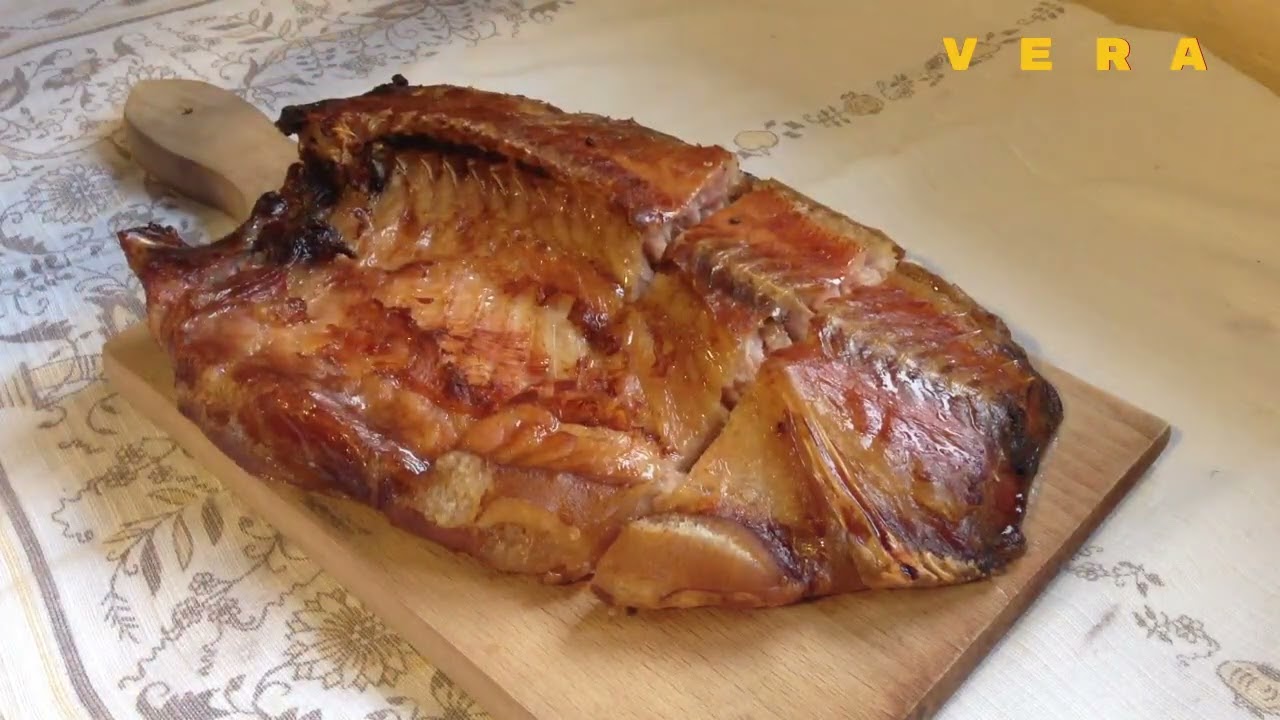 Šaran dimljeni pečen u rerni