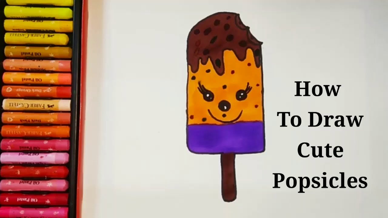 How To Draw Popsicle Easy | Kawaii Drawing | Learn Drawing and