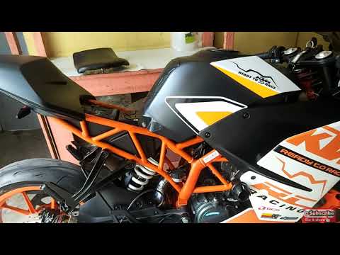 Exhaust sound check Ktm rc200  sc project and akrapovic open pipe