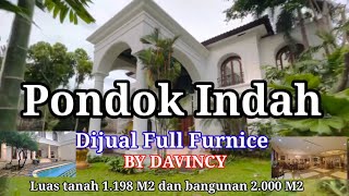 Pondok indah, info dijual rumah mewah full furnice by Da Vinci luas 1.198 / 2.000 M2